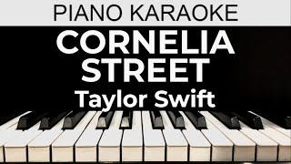 Cornelia Street  Taylor Swift  Piano Karaoke Instrumental Cover with Lyrics [upl. by Asher]