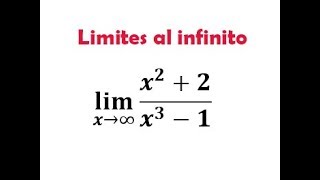 Limites al infinito ej3 [upl. by Ahseenal]