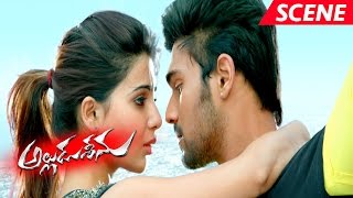 Alludu Seenu Saves Samantha  Love Scene  Alludu Seenu Full Movie Scenes [upl. by Uolymme]