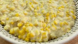 MY FAVORITE WAY TO EAT CORN 🌽OLD SCHOOL HONEY BUTTER CREAMY SKILLET CORN EXCELLENT SIDE DISH [upl. by Burchett738]