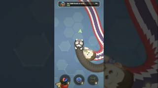 Warm io gameplay amp snake warm game zone gamingshortviral [upl. by Kiele912]