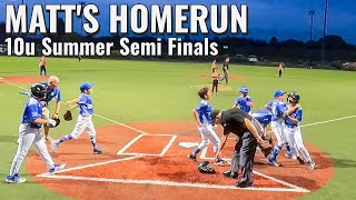 Matthews 10u Semi Finals Homerun  10u Waves Baseball [upl. by Ynolem]