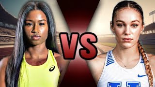 Abby Steiner vs Candace Hill  Track And Field 2024  Race Preview [upl. by Sibby]