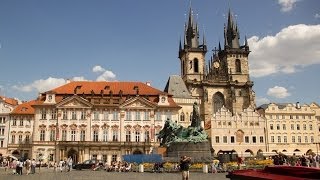 Full HD Sights At The Old Town Square And Astronomical Clock In Prague Czech Republic [upl. by Savart893]