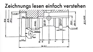 TECHNISCHE ZEICHNUNG einfach verstehen Teil 1 IHK  Ausbildung [upl. by Aihsemak]