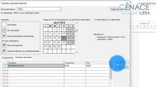 MS Project Configurar el Calendario Laboral [upl. by Anwahsat364]