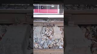 Loose nut bolt fishplate joint joint fishplates reelschallenge indian train Pakistan railway [upl. by Schacker]