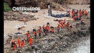 Mil toneladas de lixo invadiram praias da República Dominicana [upl. by Bates894]