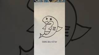 How to Draw a Shark 🦈 comedy drawingtutorial funny howtodraw shark sharks [upl. by Obbard303]