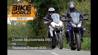 Ducati Multistrada 950 vs Yamaha Tracer 900 [upl. by Aneleh745]