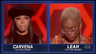 Carvena Jones vs Leah Jenea These Performances would certainly WOW you Season 2 Episode 7 The Four [upl. by Eillib97]