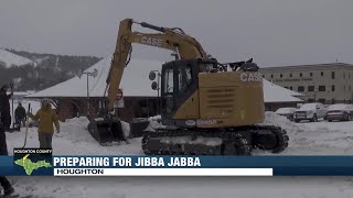 Crews finish course for Jibba Jabba event in Houghton [upl. by Avenej]