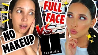 I Went To SEPHORA With NO MAKEUP VS FULL FACE Of Makeup  Mar [upl. by Killen]