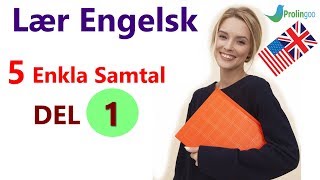 Lær Engelsk  5 Enkla Samtal  DEL1 [upl. by Yborian]