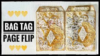 Junk Journal Ephemera Ideas  Bag  Tag  Page Flip cathysgardenyoutubechannel [upl. by Steward]