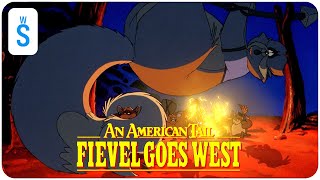 An American Tail Fievel Goes West 1991  Scene Tiger is captured by a local mouse native tribe [upl. by Meldoh]