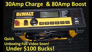 Unboxing DEWALT DXAEC80 30 Amp Bench Battery Charger [upl. by Yerga]