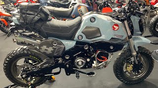 2021 Honda Grom Scrambler Custom Build at Moto Expo by Honda Thailand Honda Msx Modified Scrambler [upl. by Noman]