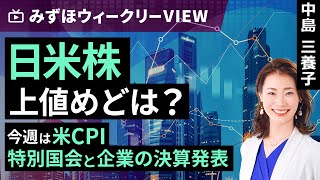 みずほ証券コラボ┃11月11日【日米株、上値めどは？～今週は米CPI、特別国会と企業の決算発表～】みずほウィークリーVIEW 中島三養子【楽天証券 トウシル】 [upl. by Sandro453]