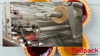 Redpack P325S flow wrapping jam tarts [upl. by Ilanos]