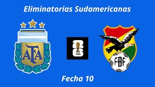 En Vivo Argentina vs Bolivia  Eliminatorias Sudamericanas 2026  PES 2021 [upl. by Skier]