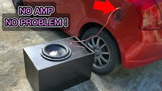 I Tried Installing a MASSIVE Subwoofer Without An Amplifier [upl. by Ahsieker]