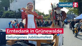 Erntedank in Grünewalde  Gelungenes Jubiläumsfest [upl. by Song376]