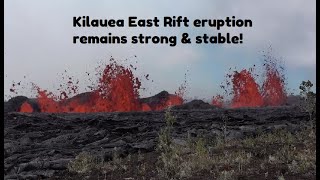 Kilauea East Rift Zone eruption update 92024Lava covers Napau Crater floor  USGS footage [upl. by Enilemme423]