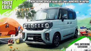 New Suzuki Spacia Gear RuggedLooking Kei Car Launched In Japan  Full Interior Exterior [upl. by Eirahcaz]