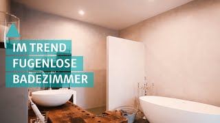 Badezimmer Großflächiger Trend – Fugenlose Bäder [upl. by Adrienne]