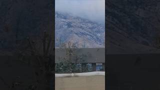 First dusting of the season Peavine Mountain and the Sierras weather clouds northernnevada [upl. by Anrehs]