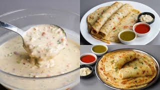 I Combined Egg amp Flour Make This Delicious Liquid Dough Egg Paratha  No Knead No Dough Paratha [upl. by Gaut]