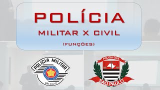 🚔 PM x Polícia Civil Entenda as diferentes funções Delegacia Inquérito Delegado Lei  Militar [upl. by Michaela]