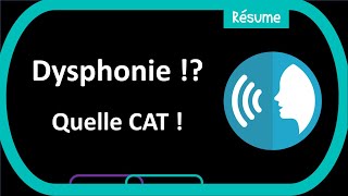 Dysphonie  tout savoir 🔍 sur ce trouble de la voix 🧐  Résumé  ORL [upl. by Enihpad]