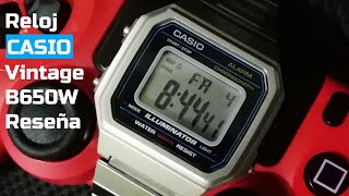 Gran Relación Calidad Precio Retro Reloj CASIO B650WD Acero Illuminator Reseña [upl. by Annauj]