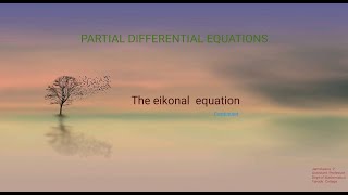 The eikonal equation  Solved Example PDE [upl. by Nedrob254]