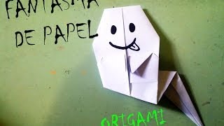 ORIGAMI  FANTASMA DE PAPEL HALLOWEEN [upl. by Haliehs]