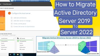 Migrate Active Directory Server 2019 to Server 2022 [upl. by Trygve]