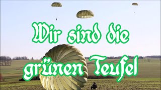 Wir sind die grünen Teufel  FallschirmjägerLiedGerman Paratrooper Song  English translation [upl. by Bing543]