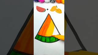 satisfying art 🍉 🥭✨satisfying viral art shorts drawing [upl. by Allen570]