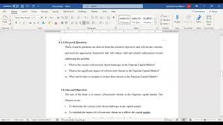 Research Writing  Chapter One [upl. by Hcab]