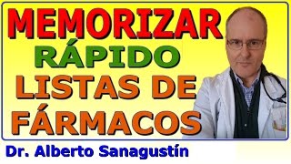 Cómo memorizar rápido listas de Fármacos 💊 Mnemotecnia [upl. by Aratahs]