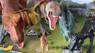 35 Dinossauros de Brinquedos  Alossauro Concavenator  Jurassic World Toys [upl. by Rapp]