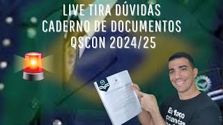 Caderno de Documentos QSCon 20242025  Sargento Temporário FAB  Live tira dúvidas [upl. by Eirak562]