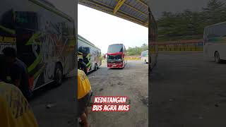 Detik Detik Kedatangan bus agra mas double deck bus busmania agramas agramasmania busindonesia [upl. by Ruyle]