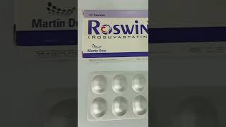 Roswin Tablet 5mg Uses Roswin 10mg Tablet Uses Roswin 20mg Tablet Uses Rosuvastatin [upl. by Barayon]