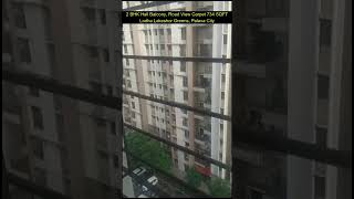 2bhk hall balcony premium flat for sale in palava city realestate home property [upl. by Aicak]