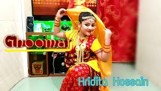 Ghoomar Dance 4K  Padmaavat  Dance Performance on Ghumar Song  Hridita Hossain [upl. by Willa13]