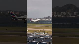 A319 vindo de Congonhas arremeteu no aeroporto Santos Dumont neste sábado 1210 [upl. by Adnawyt]