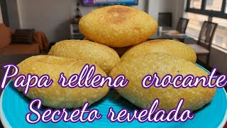 Papa rellena crocante secreto revelado  sin harina ni huevo batido [upl. by Llevaj]